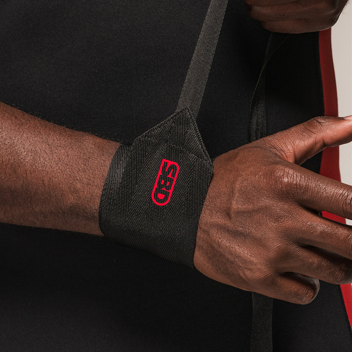 SBD Fabric Weightlifting Wrist Wraps mit Webband zum Abbinden