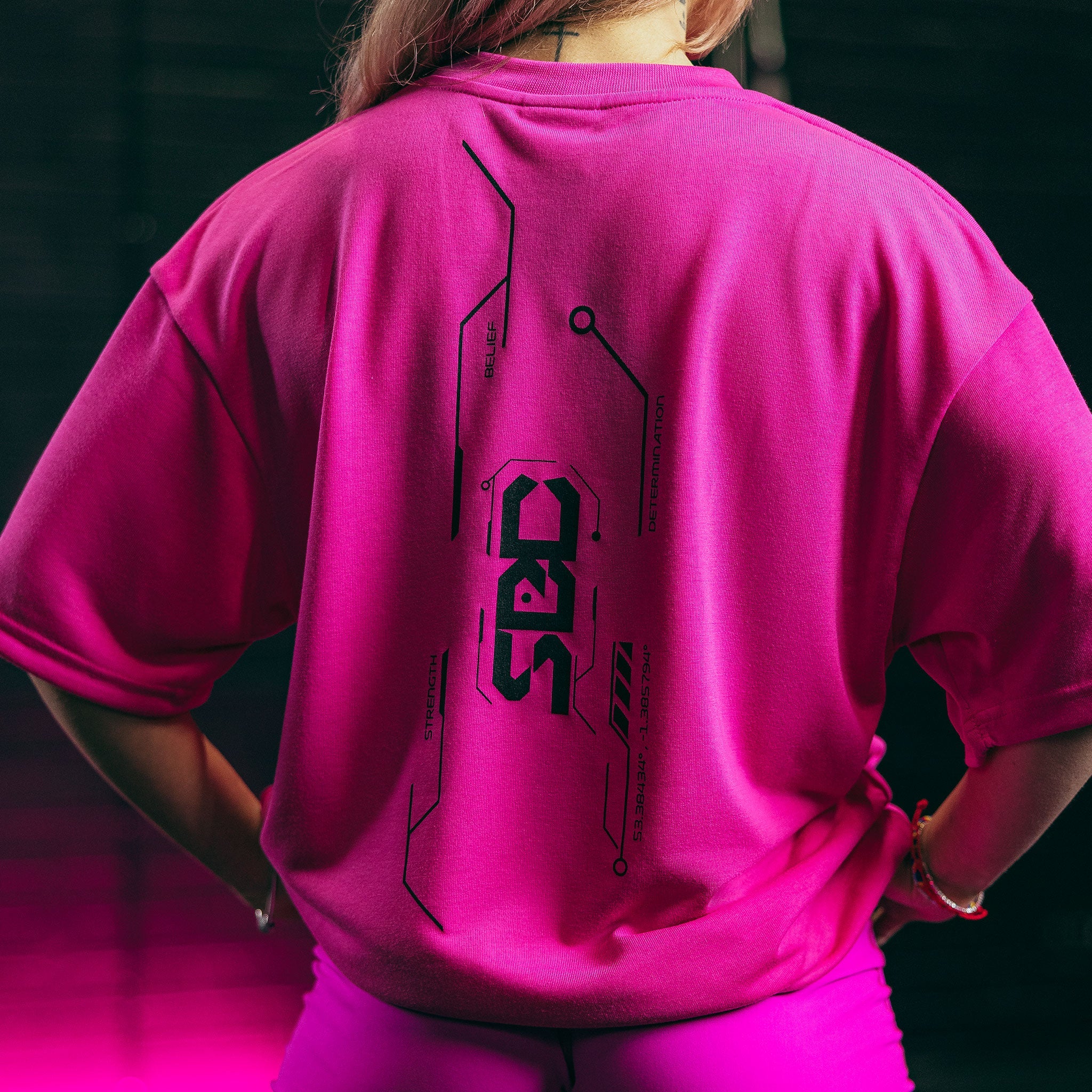 Nova Oversized T-Shirt Glow Pink