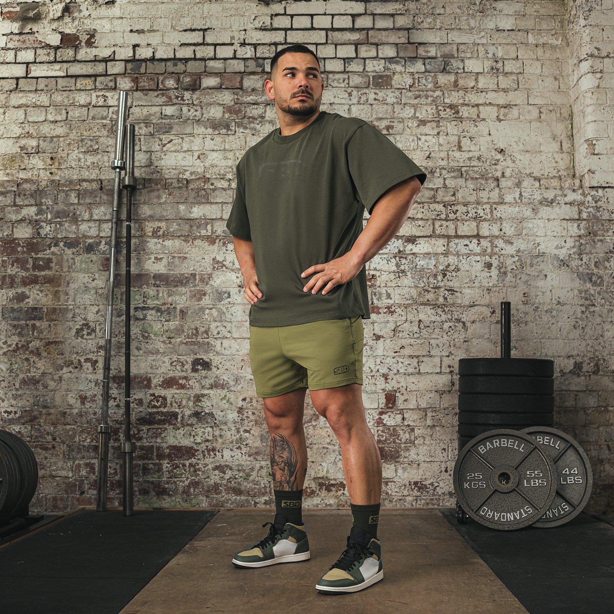 Resolve Khaki Oversized T-Shirt