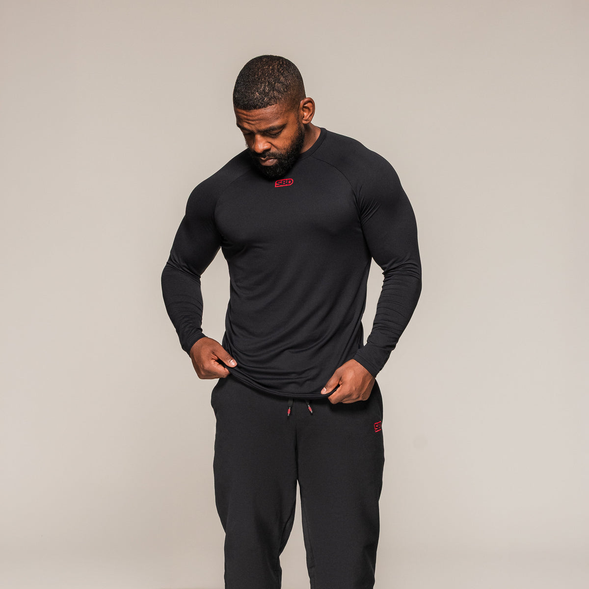 Langarm Training Shirt Männer