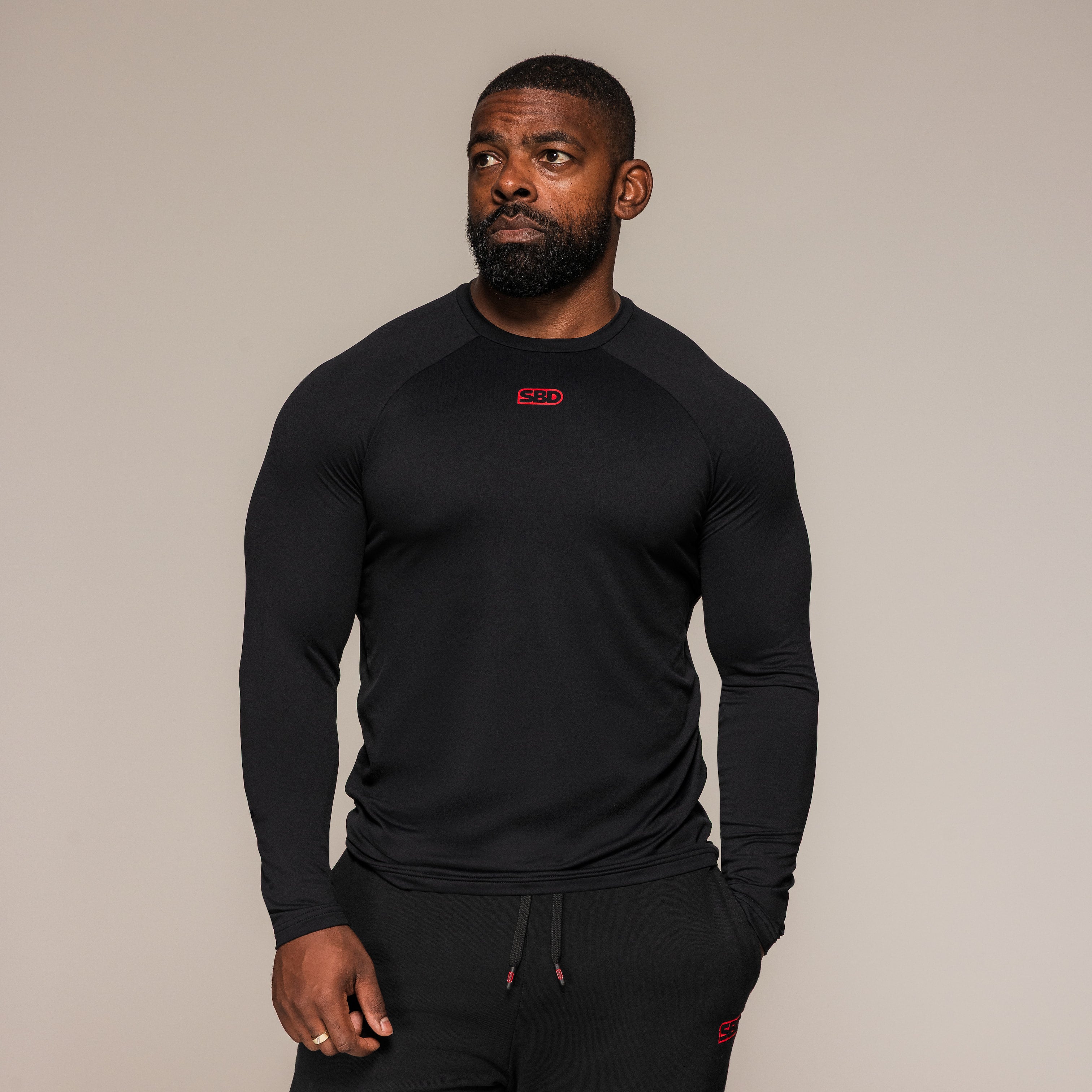 Langarm Training Shirt Männer