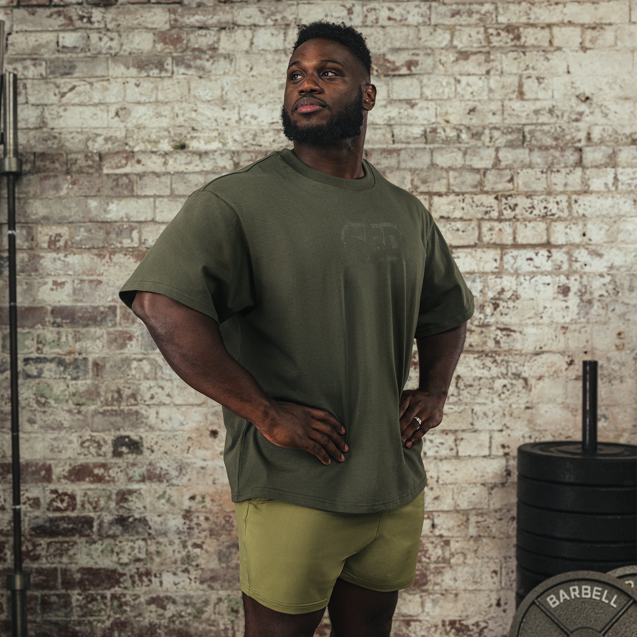 Resolve Khaki Oversized T-Shirt