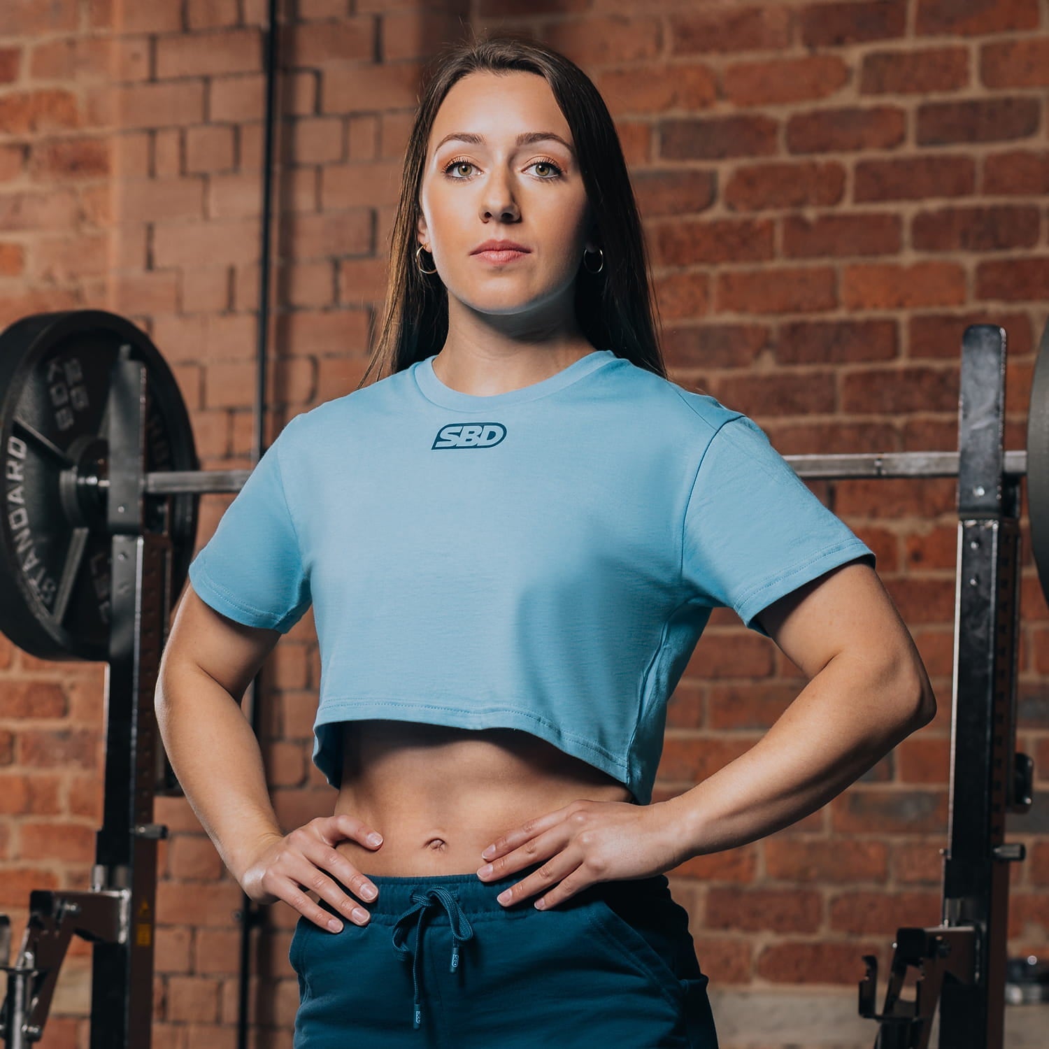 Reflect Crop Top Blue