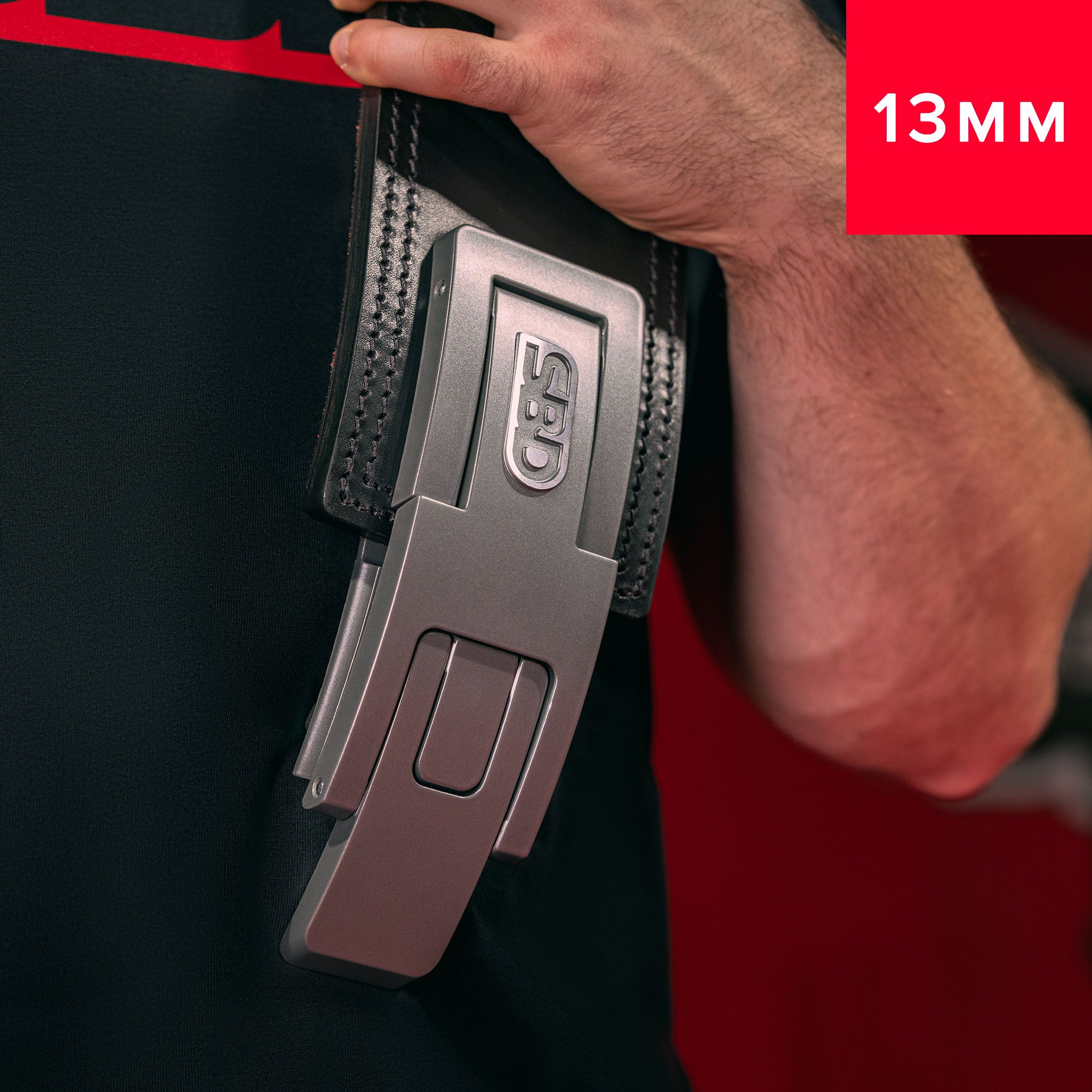 SBD Gewichthebergürtel 13mm Powerlifting Belt Leather Schnelverschluss